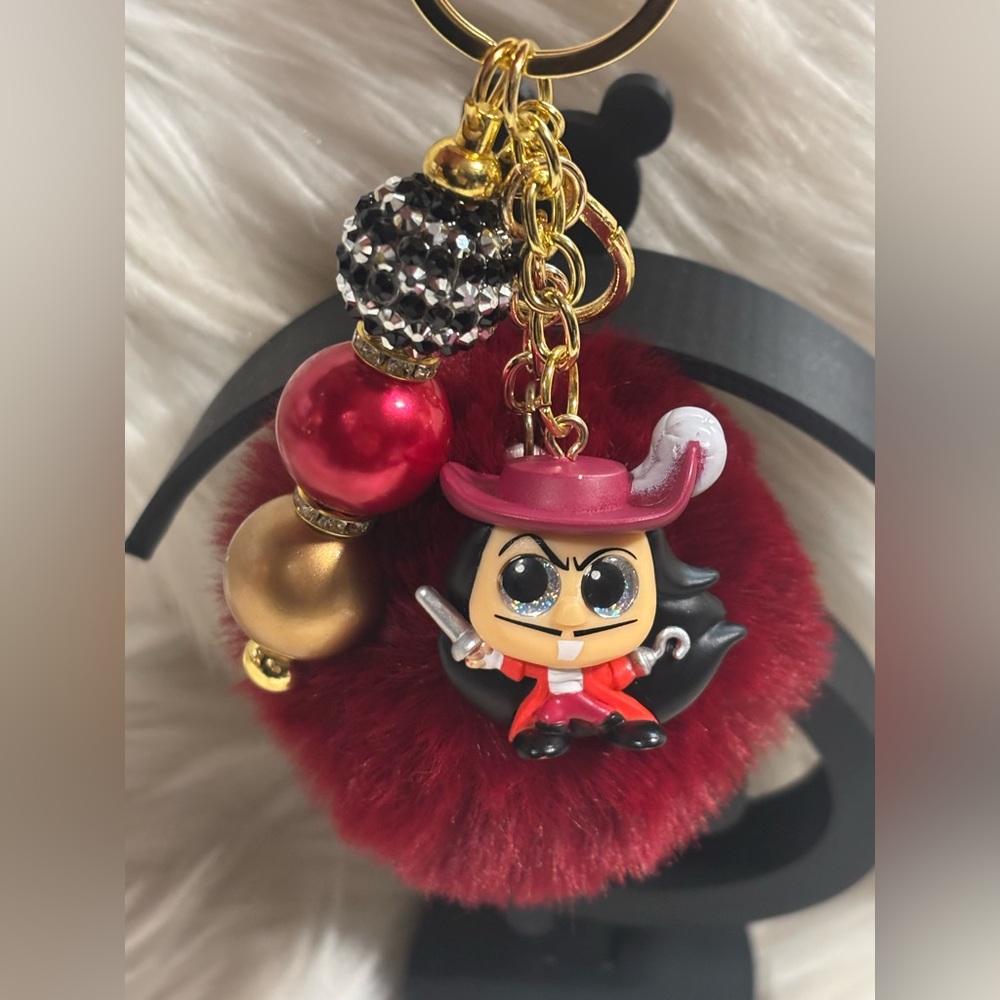 Captain Hook Doorables Keychain/Bag Charm Handmade